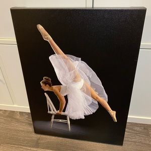 "Touch of class" canvas art print Pauline Pentony Ba 14.5"x20" ballerina dancer